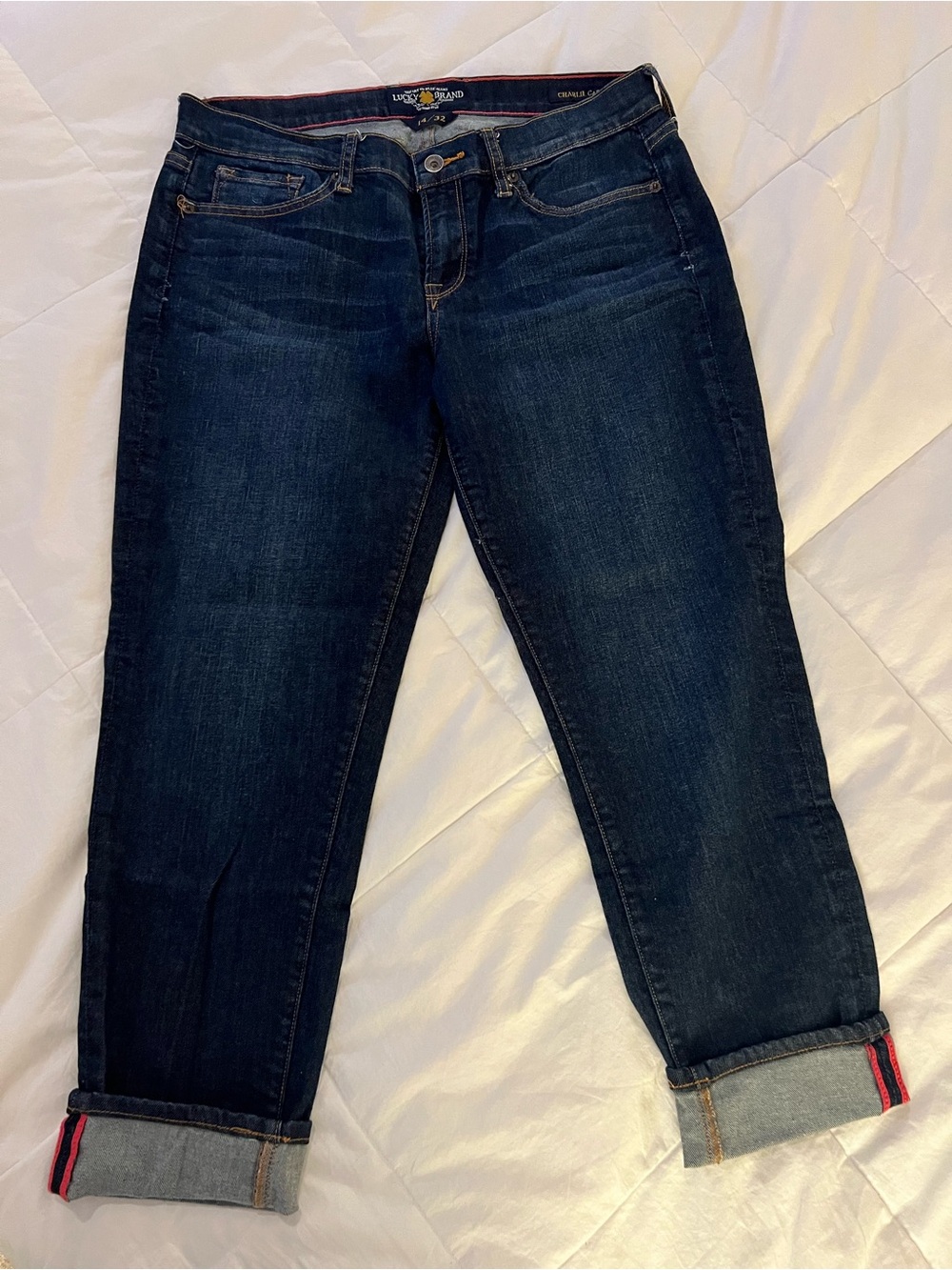Lucky Brand Capri Denim Jeans 14 32